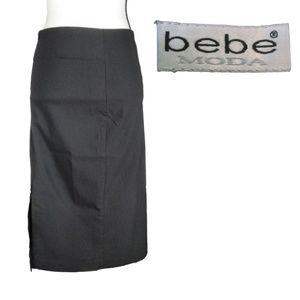 Bebe black pencil skirt size Medium